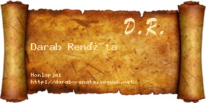 Darab Renáta névjegykártya
