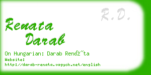 renata darab business card